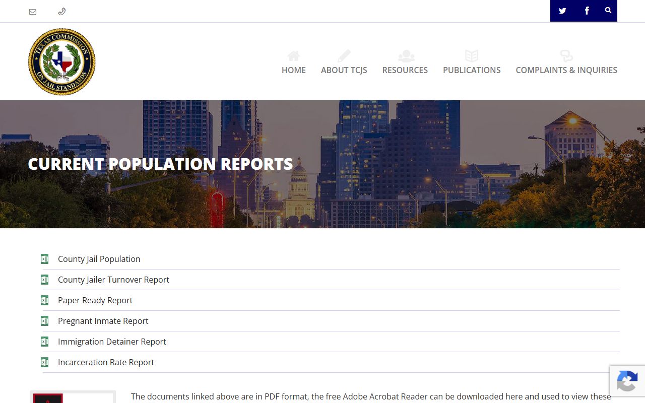 Schleicher County inmate population TCJS report hub